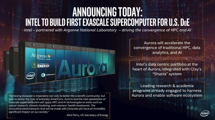 Intel build countrys first exascale supercomputer