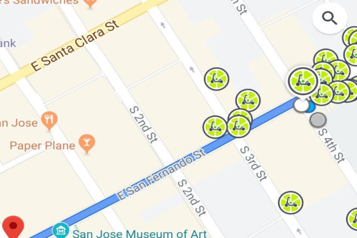 Google maps show lime bikes more cities