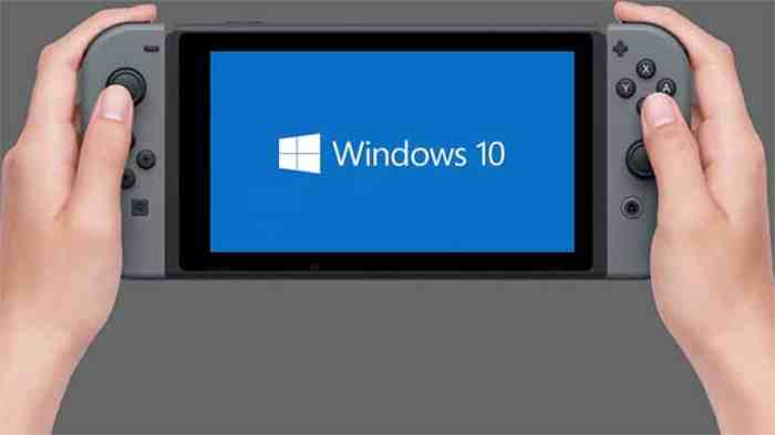 Developer run windows 10 nintendo switch