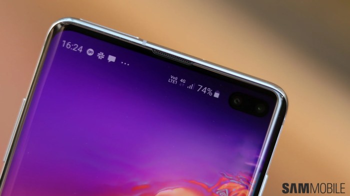 Blinking white light samsung galaxy s10 not defect