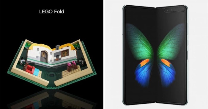 Lego fold cashes foldable smartphone hype