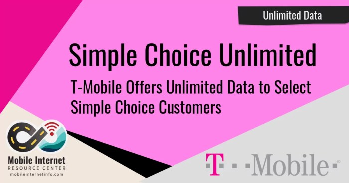 Some t mobile simple choice customers unlimited data free